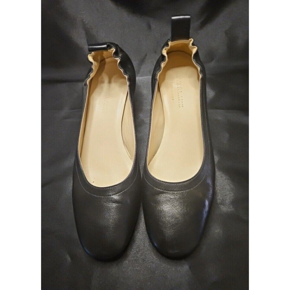 Everlane Black Leather Ballet Flats